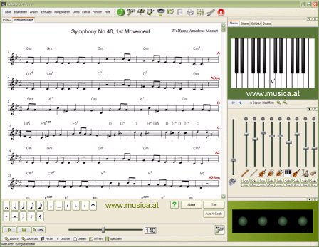 Ludwig komponiert aufwändige Arrangements (bis zu 16-stimmige Band) in verschiedenen Stilen zu selbst eingegebenen Melodien oder auch komplett selbständig!