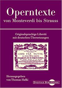 Operntexte von Monteverdi bis Strauss
