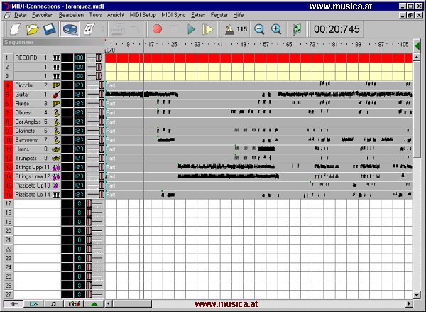 MIDI-Connections Pro Score Version 5