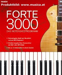 Forte 3000 Notensatz Notenschreibprogramm Notensatzprogramm